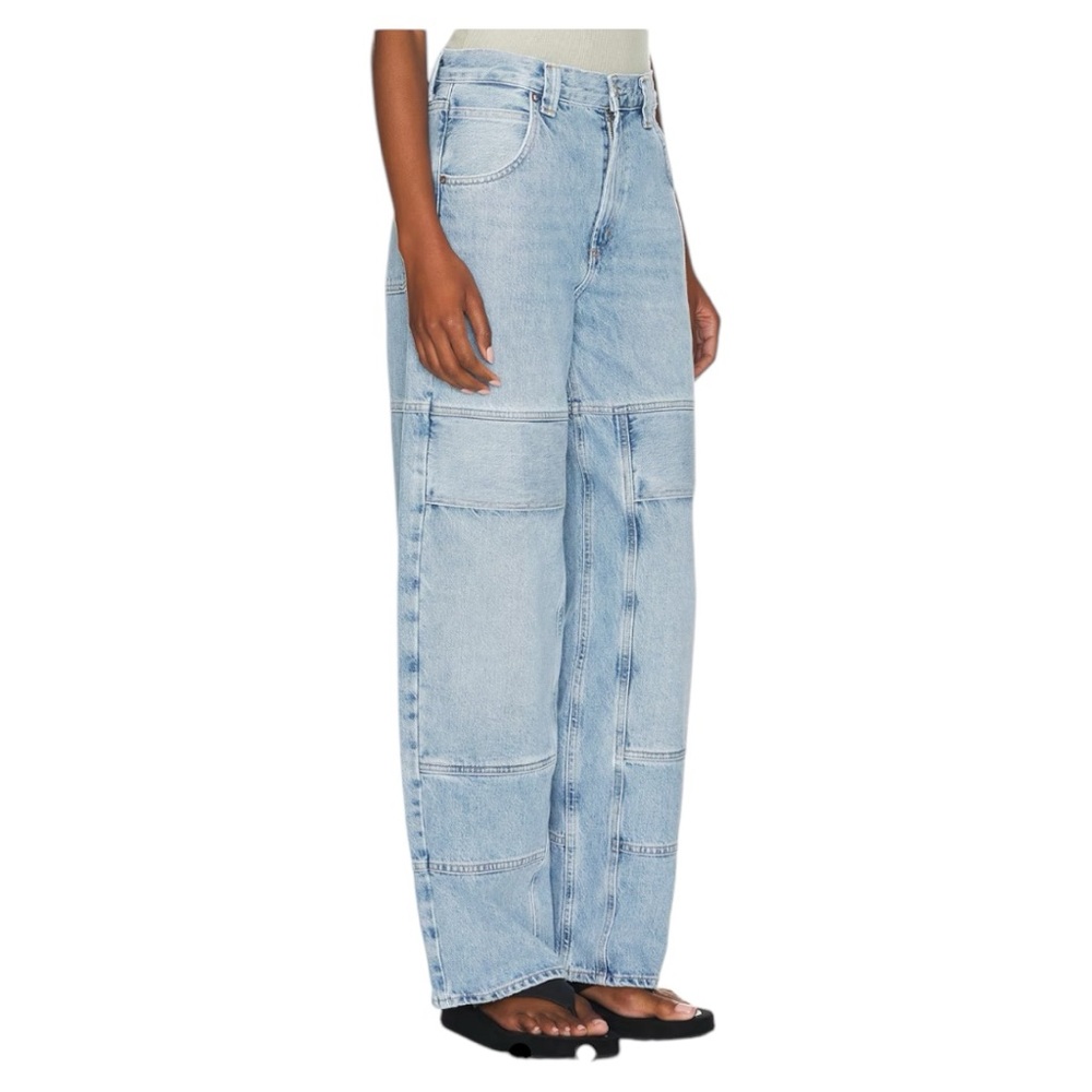 AGOLDE “Tanis” Wide Leg Utility Jean “conflict” blue NEW NWT 26 - Picture 4 of 10